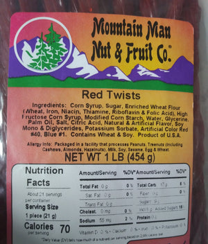 Red Twists label